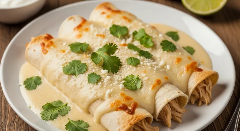 White Chicken Enchiladas