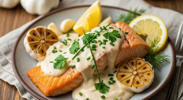 Creamy Garlic Salmon