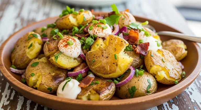 Crispy Smashed Potato Salad