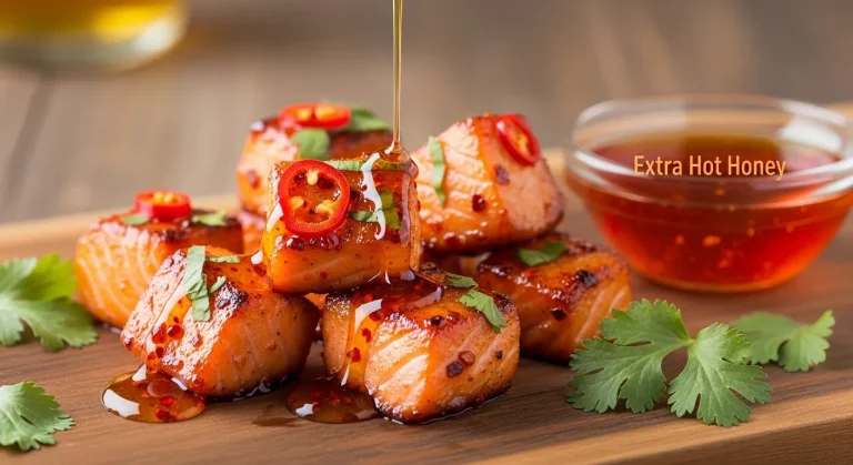 Hot Honey Salmon Bites