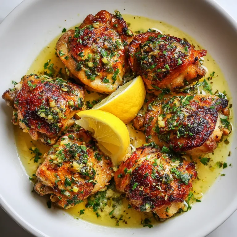 Lemon Garlic Chicken Thighs Recipe