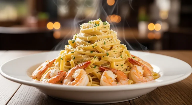 Shrimp Alfredo Fettuccine Pasta