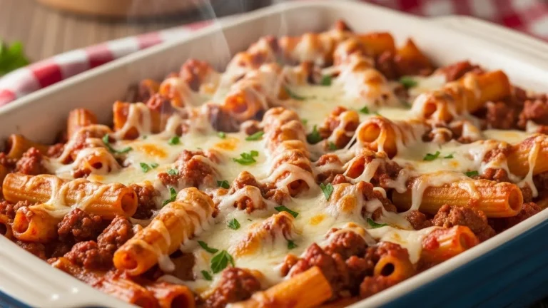Baked Ziti with Ground Beef