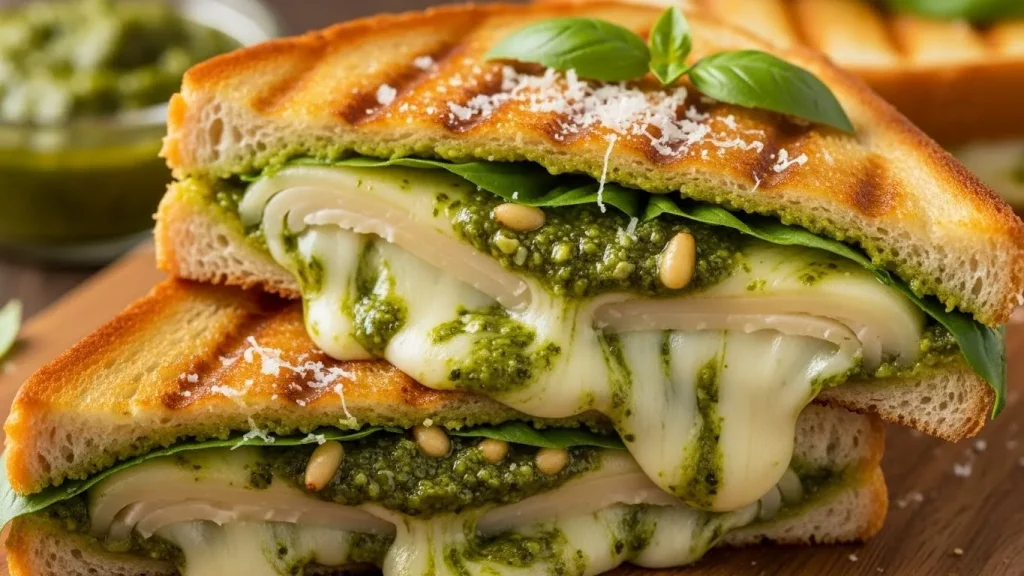 Best Pesto Grilled Cheese