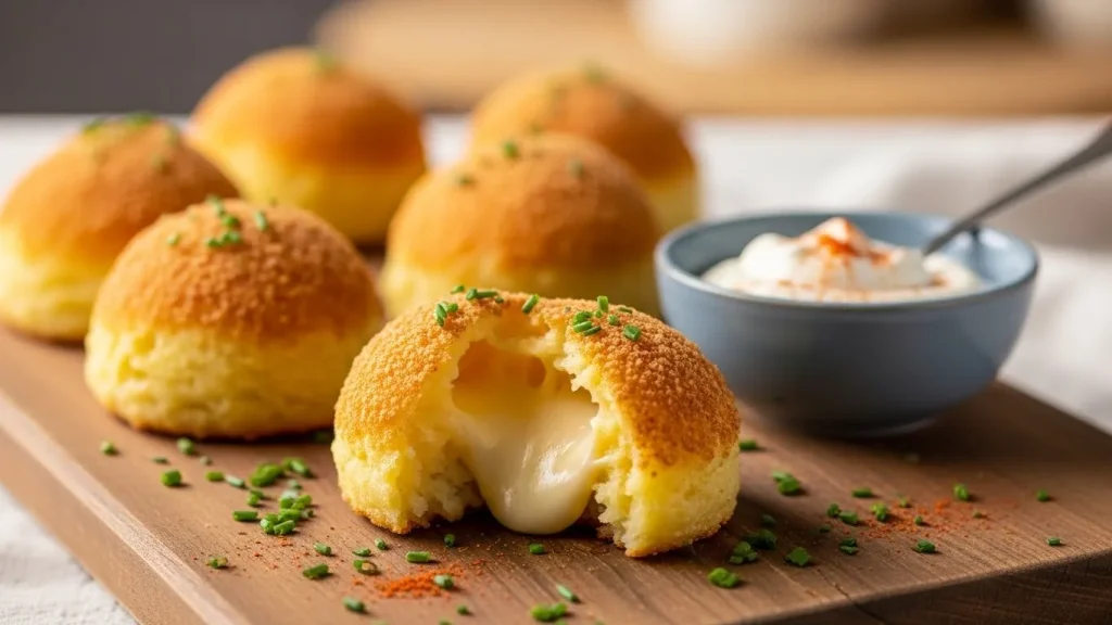 Cheesy Mashed Potato Puffs