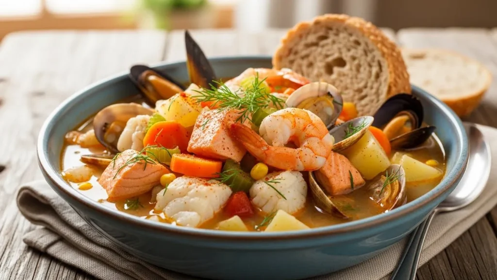 Healthy Seafood Chowder