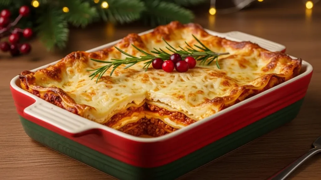 Holiday Christmas Lasagna Recipe