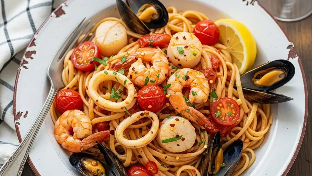 Seafood Linguine Recipe