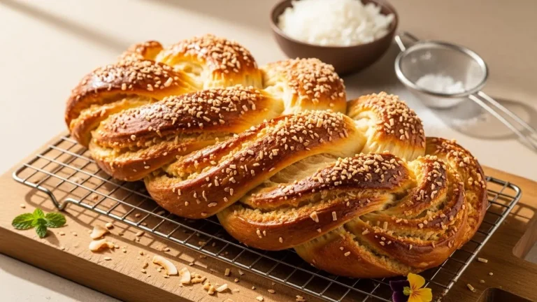 Sweet Coconut Bread Recipe