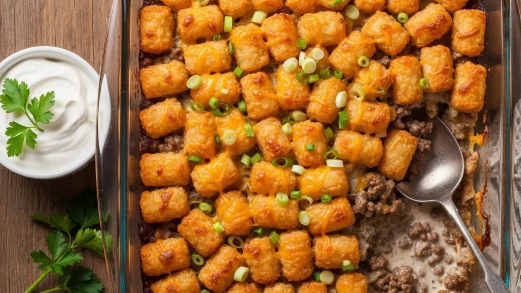 Tatertot Casserole Recipe Beef