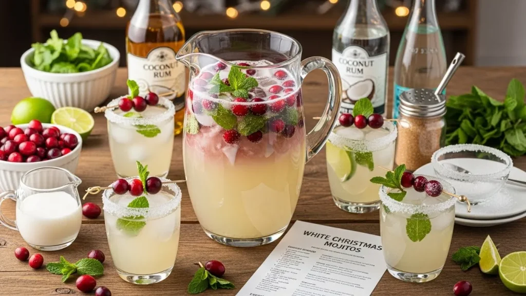 White Christmas Mojitos Recipe