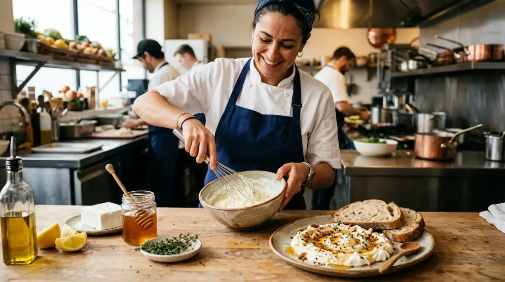 Whipped Feta with Honey 