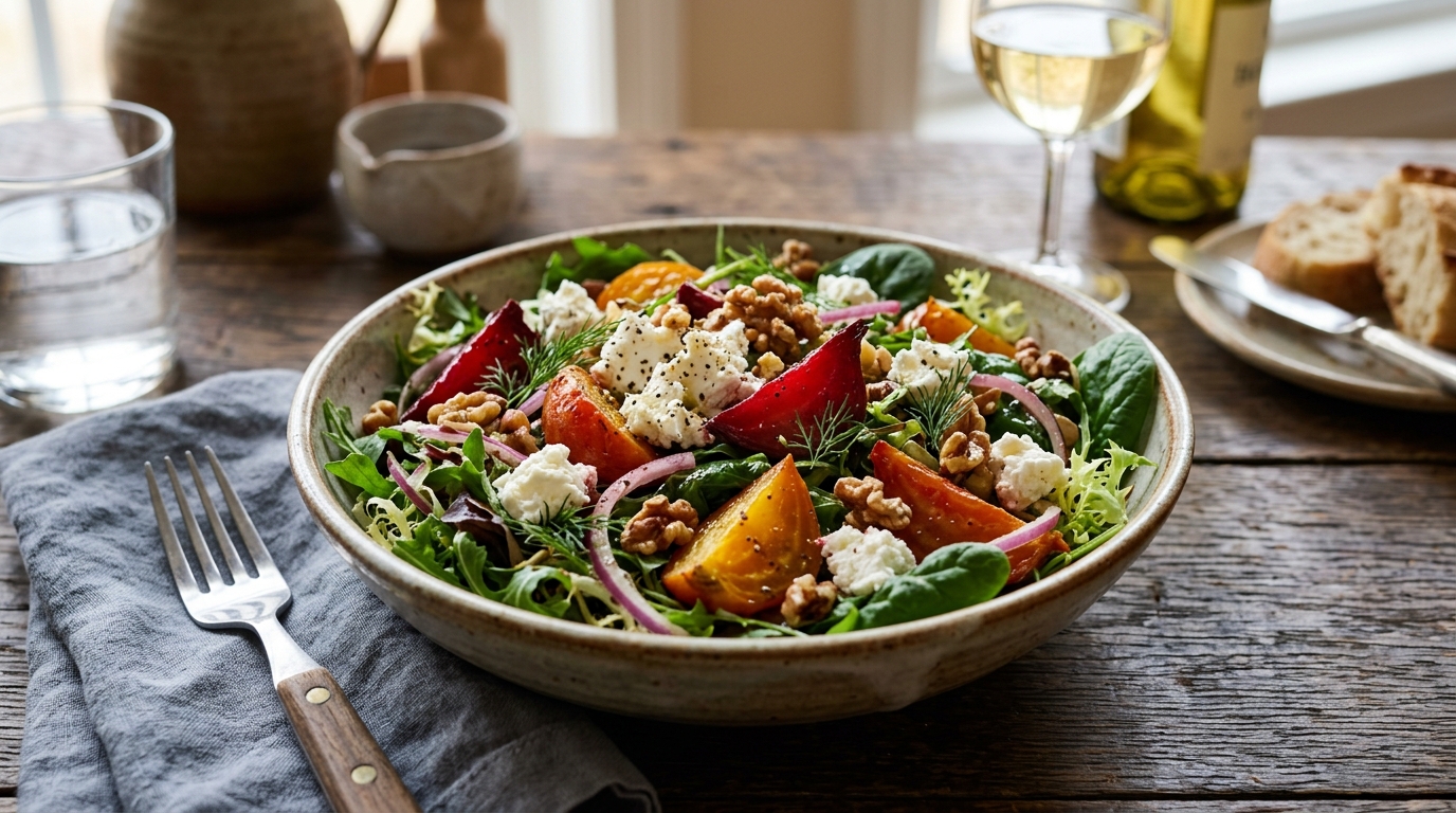 Beet and Goat Cheese Salad