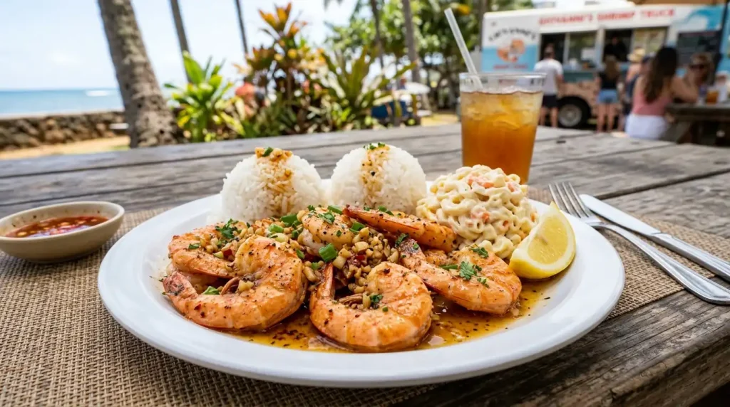 Hawaiian Garlic Shrimp