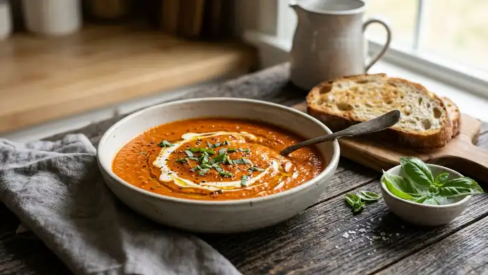 Roasted Red Pepper and Tomato Soup