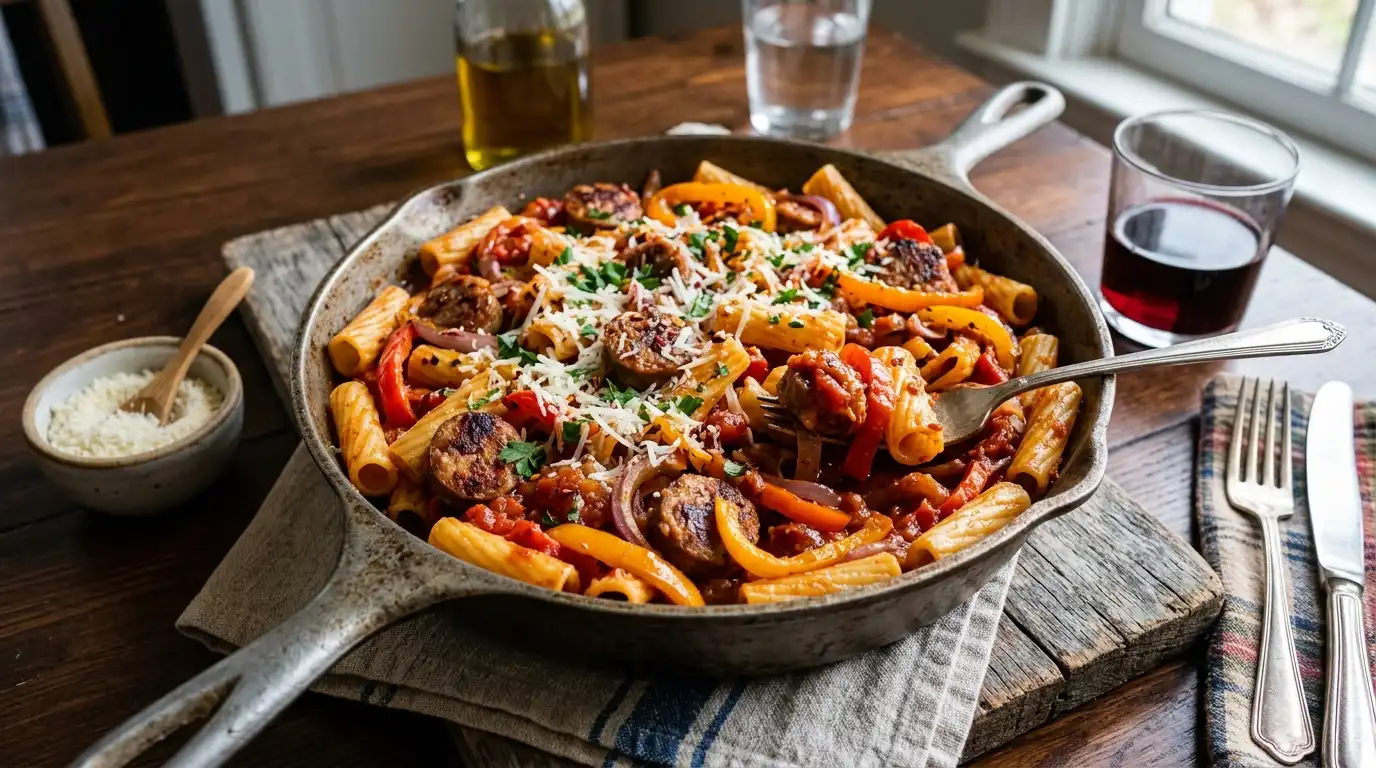 Sausage and Peppers Pasta