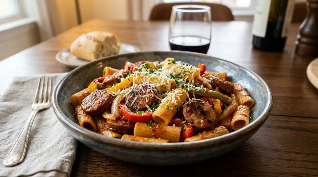 Sausage and Peppers Pasta