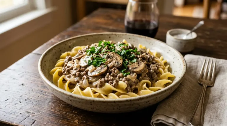 Beef Stroganoff with Ground Beef