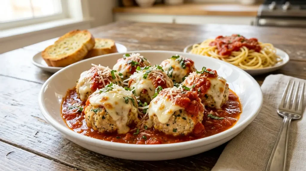 Chicken Parmesan Meatballs