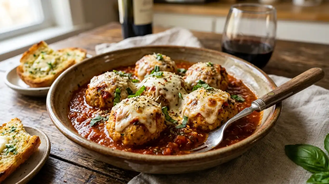 Chicken Parmesan Meatballs