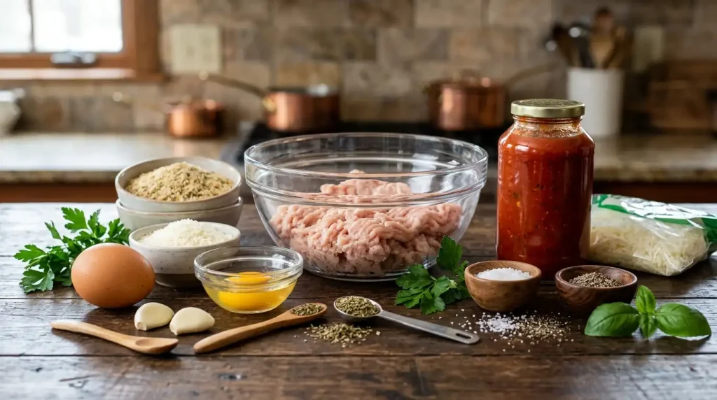 Chicken Parmesan Meatballs