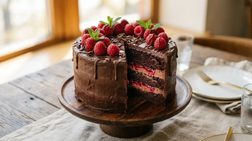 Chocolate Raspberry Cake