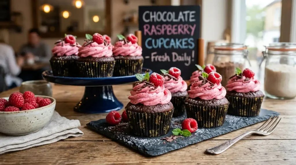 Chocolate Raspberry Cupcakes 