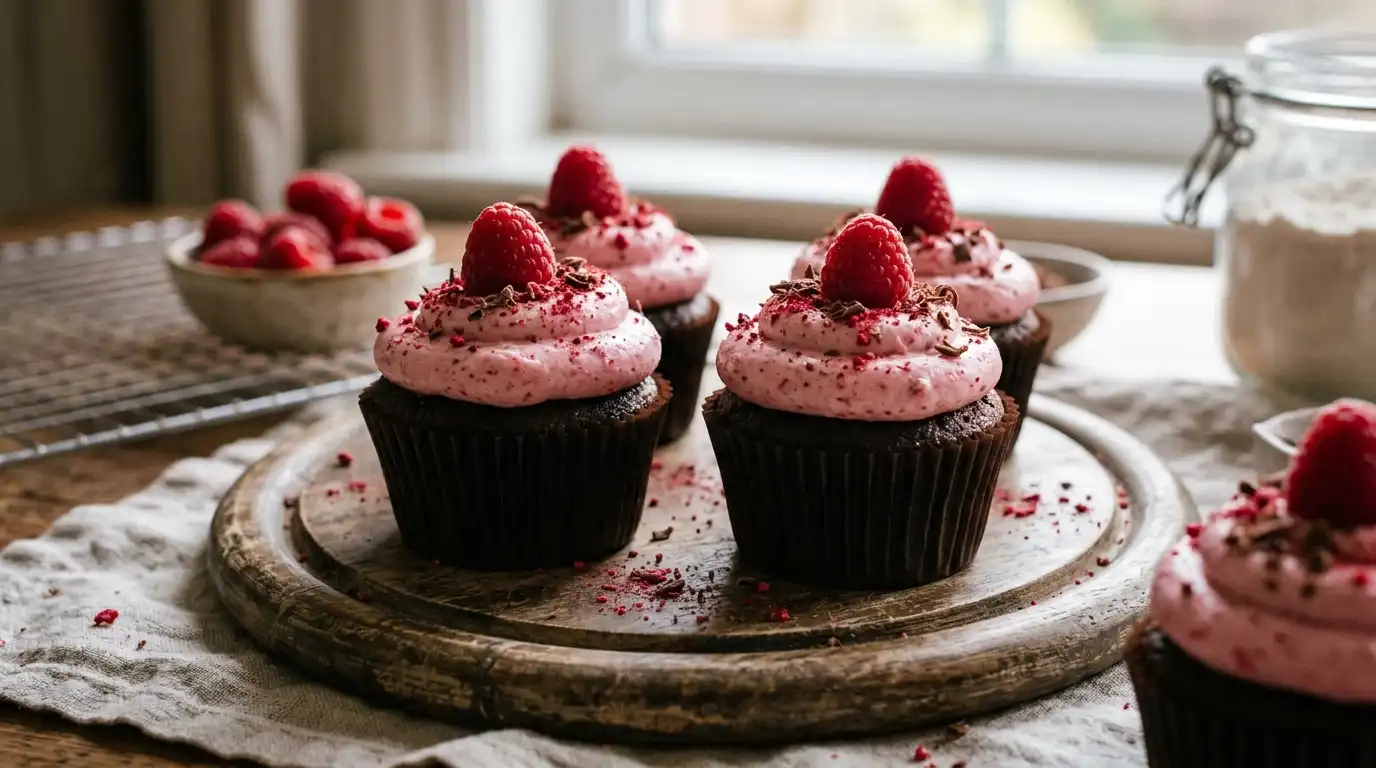 Chocolate Raspberry Cupcakes