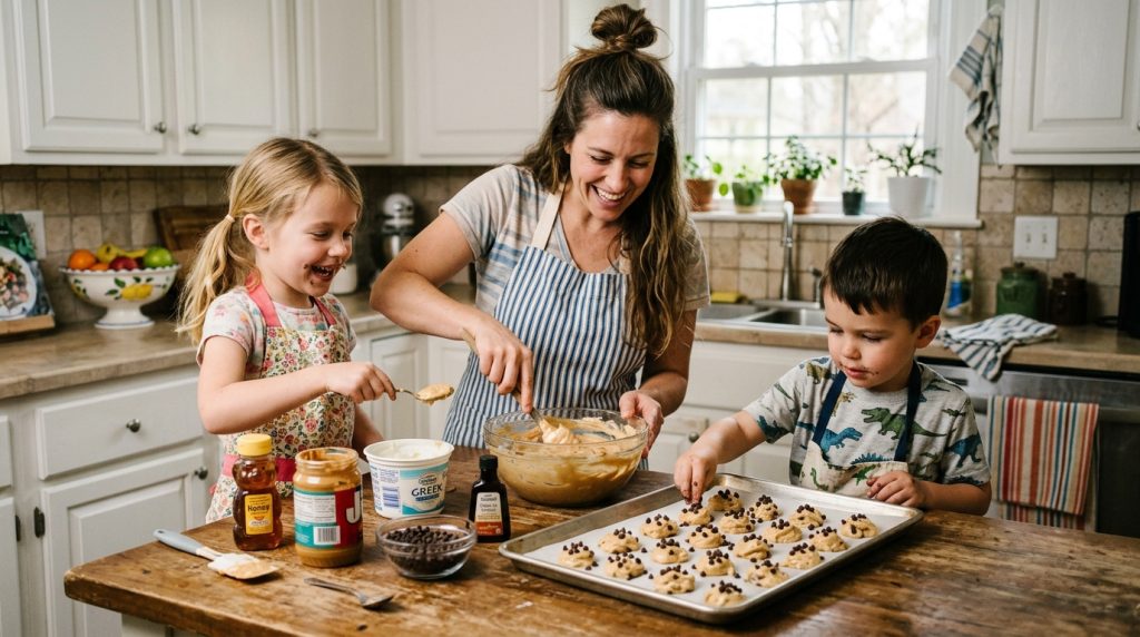 Frozen Greek Yogurt Peanut Butter Bites