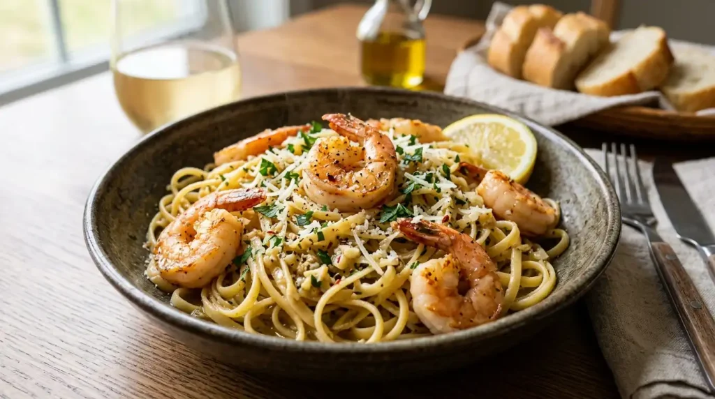 Garlic Butter Shrimp Pasta