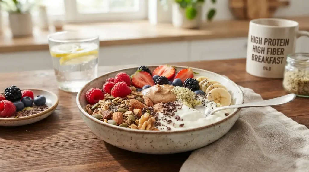 High Protein High Fiber Breakfast