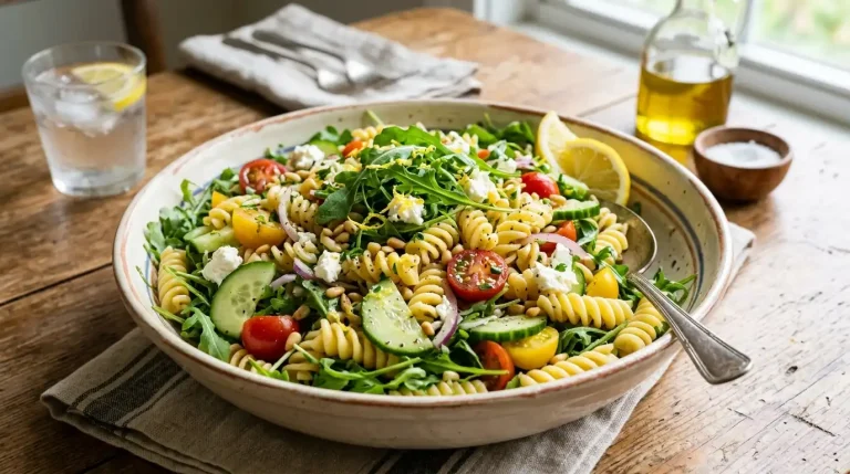 Lemon Arugula Pasta Salad