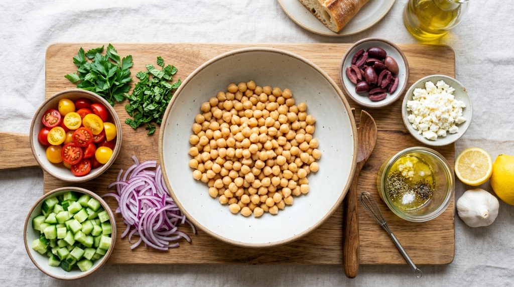 Mediterranean Chickpea Salad 