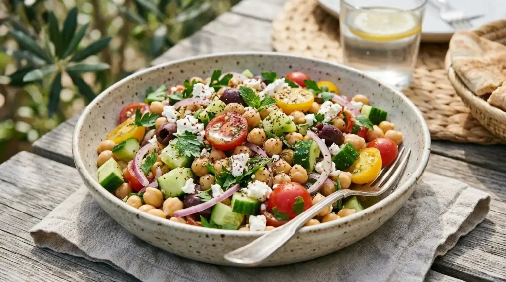 Mediterranean Chickpea Salad 