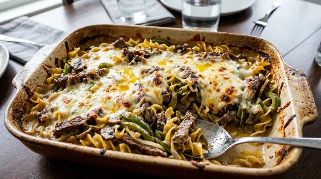 Philly Cheesesteak Casserole